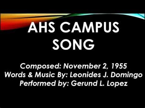 Agusan High School Campus Song .